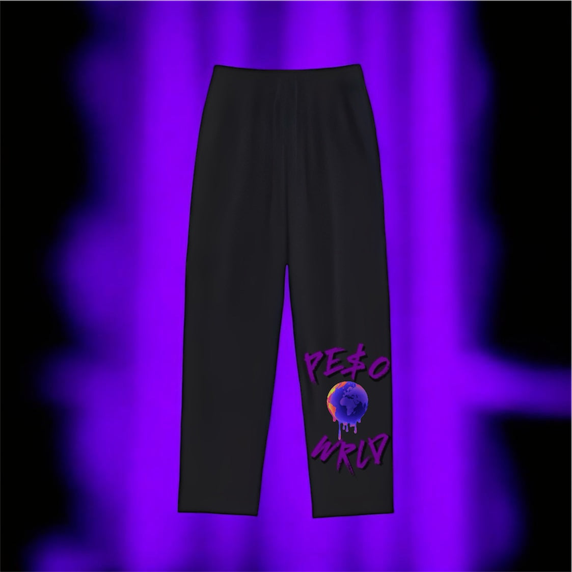 pe$o wrld vol. 1 “purple rain” loose leg jogger