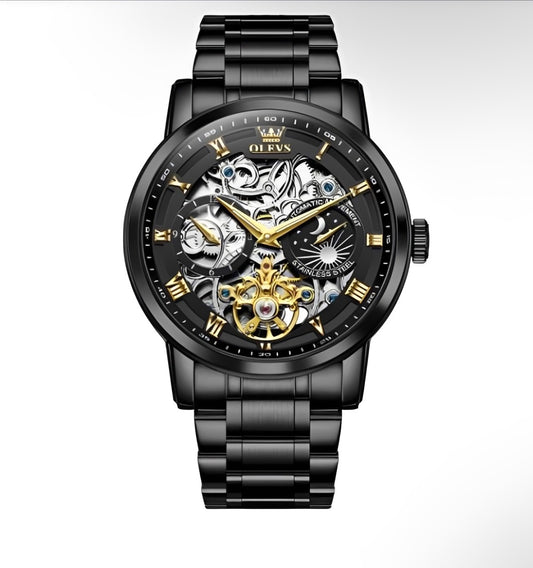 Midnight Skeleton Automatic Watch